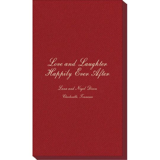 Love and Laughter Linen Like Guest Towels